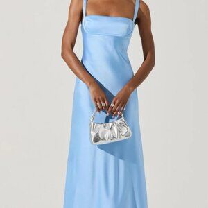 ASTR the Label Stacie Satin Maxi Dress